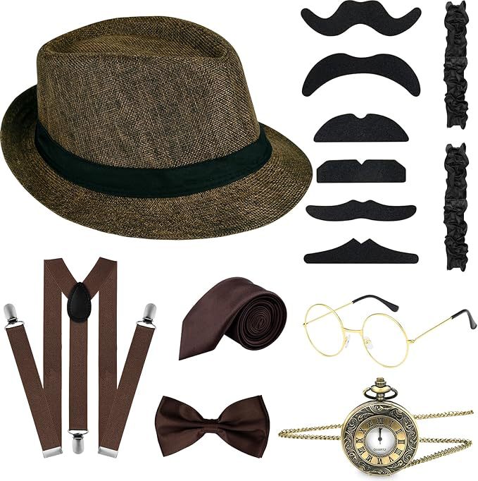 Men'S Accessories In The 1920S - Conjunto de Accesorios de Disfraz Gatsby
