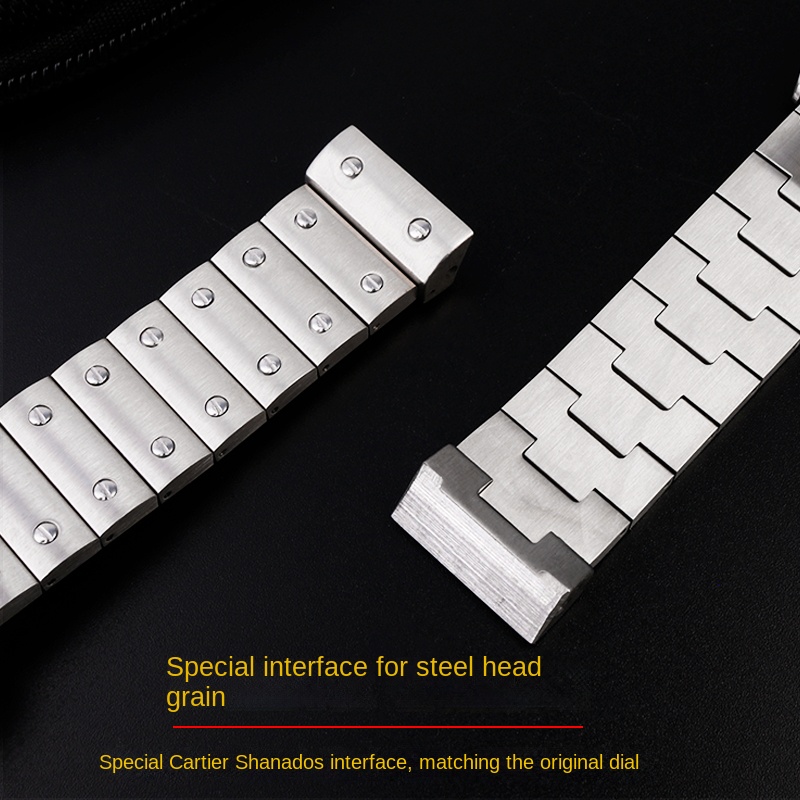Correa de reloj de acero inoxi - Men'S Accessories Cartier reseña y precio