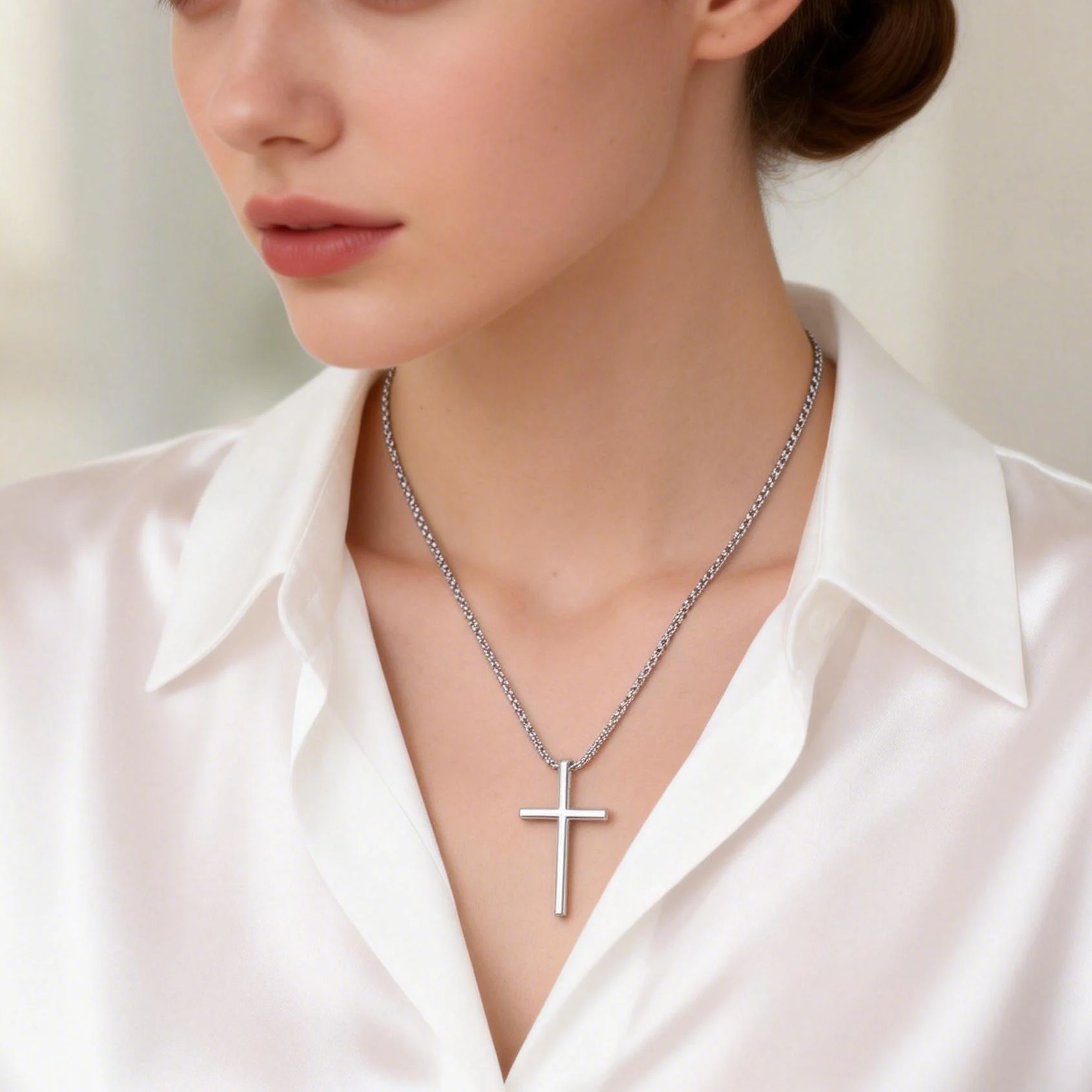 Collar de religión cristiana d - Men Accessories Neck Chain reseña y precio